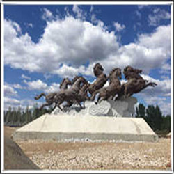 八駿鑄銅雕塑|動(dòng)物雕塑