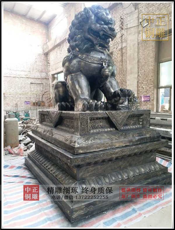 鑄造銅獅子|鎮(zhèn)宅銅獅子