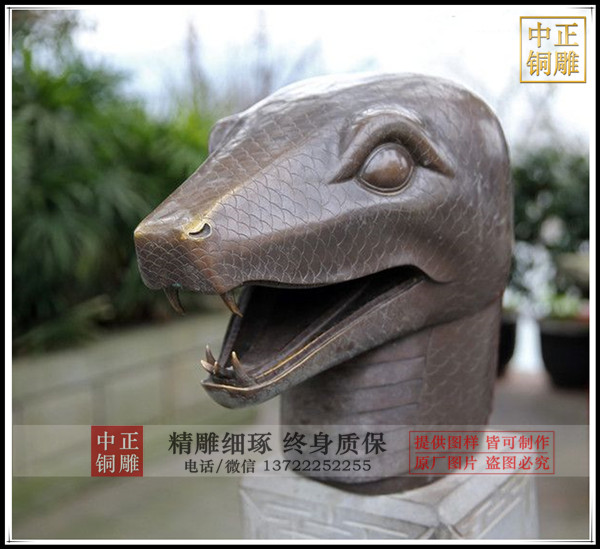 銅蛇動(dòng)物雕塑|銅蛇擺件