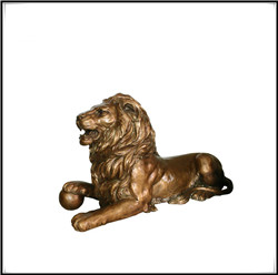 銅獅子雕像|一對銅獅子定制