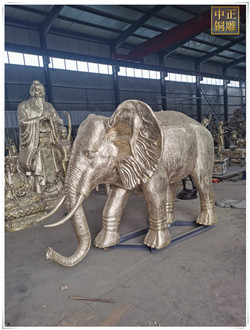 貼金大象雕塑鑄造