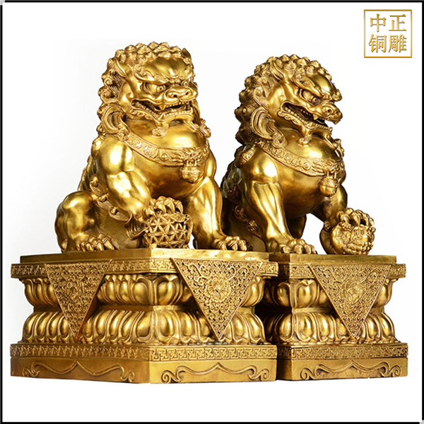 風(fēng)水銅獅子