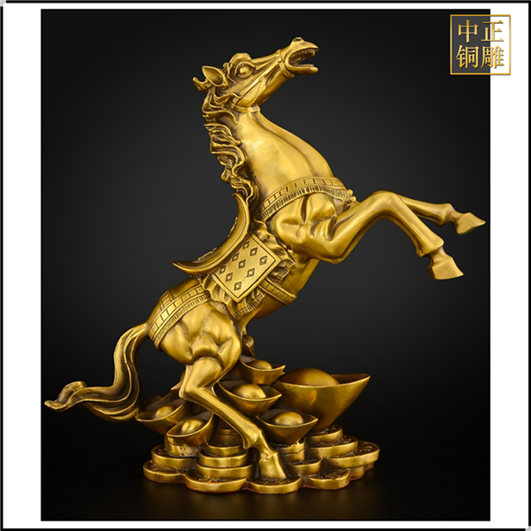 踩元寶銅馬雕塑