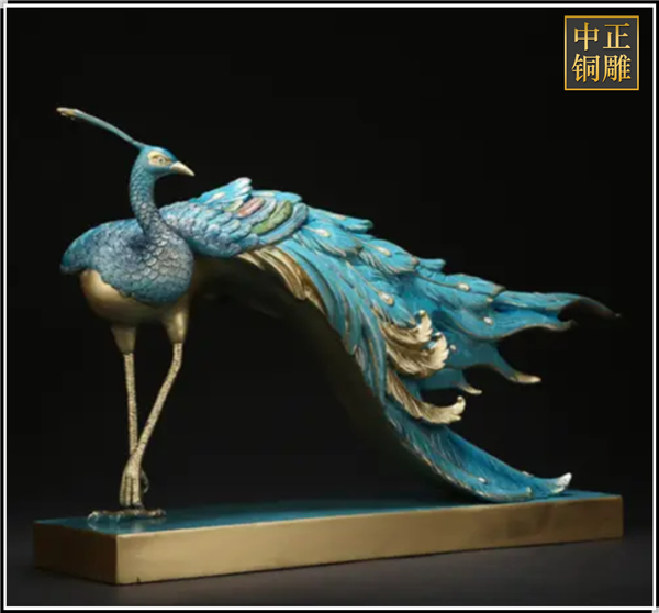 彩繪銅孔雀雕塑.jpg 彩繪銅孔雀雕塑.jpg