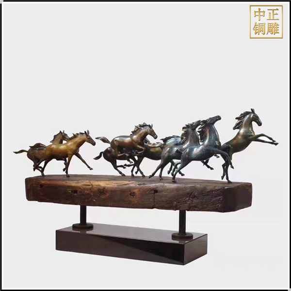 公園鑄銅馬雕塑