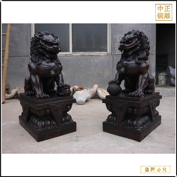 采購(gòu)銅故宮獅擺件廠家