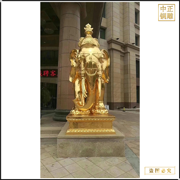 企業(yè)門口銅大象鑄造價格