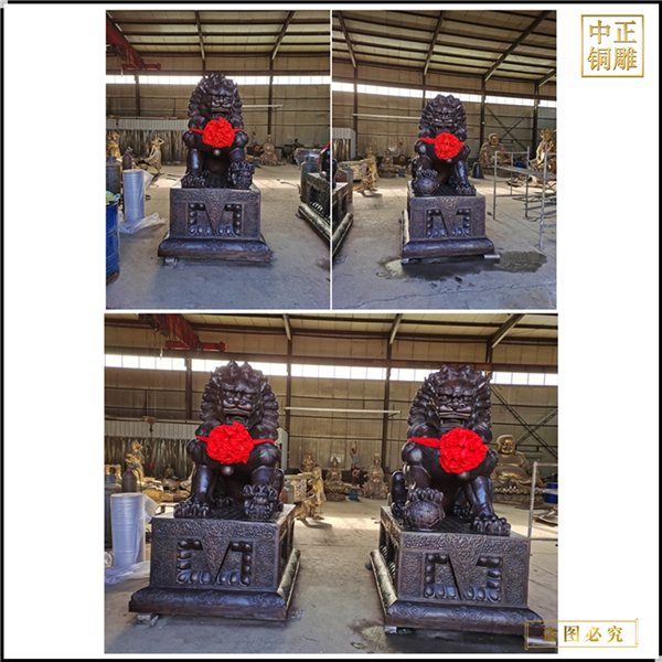 廣場(chǎng)鑄銅故宮獅子定制