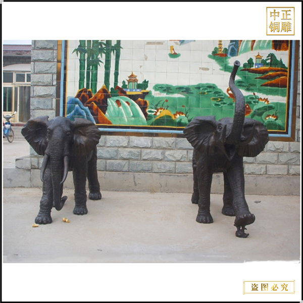 商場(chǎng)門口銅大象擺件