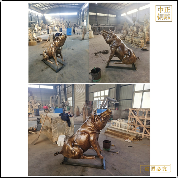 景觀銅豬雕塑鑄造.jpg 景觀銅豬雕塑鑄造.jpg