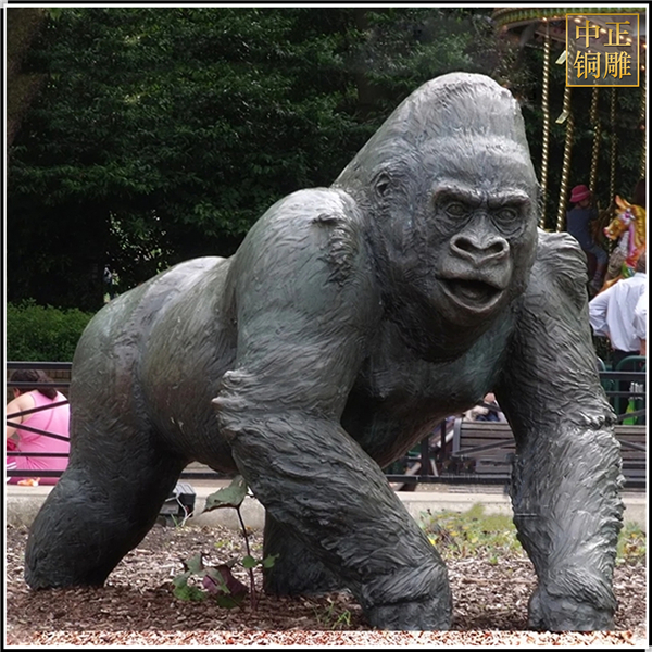 景觀(guān)大猩猩雕塑定制