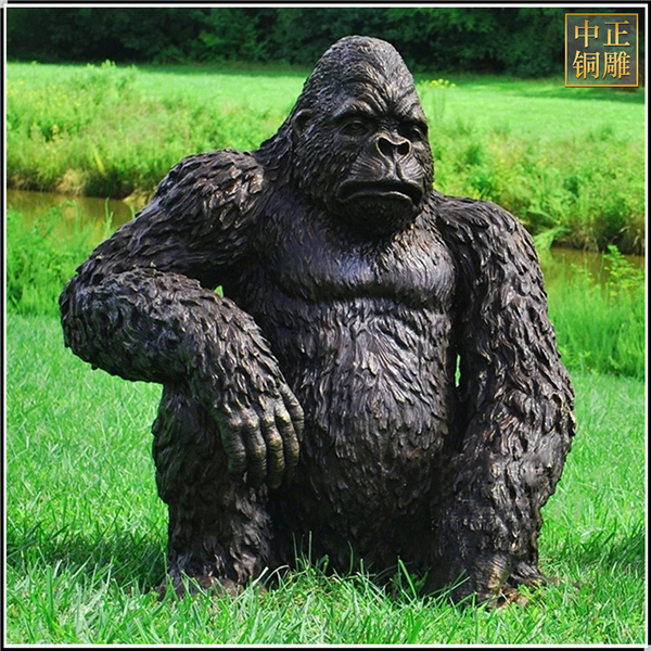 室外大猩猩銅雕塑鑄造.jpg 室外大猩猩銅雕塑鑄造.jpg